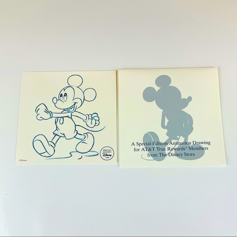 Disney’s Special Edition Animation Drawing From 1996 of Mickey Mouse.